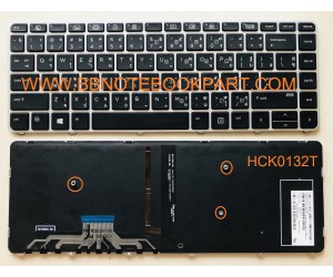 HP Compaq Keyboard คีย์บอร์ด EliteBook Folio 1000 1040 G3   ภาษาไทย อังกฤษ